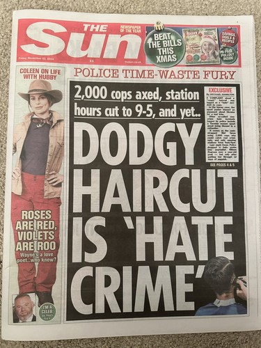 The sun 22nd november - the,