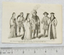 1860s engraving - Costumes of