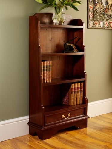 Waterfall bookcase with drawer - waterfall,