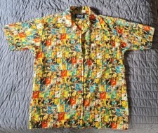 Vintage Pretty Lady Covers Dragonfly Clothing Company button-down shirt L  RARE