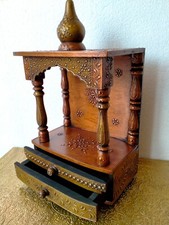 Wood Temple Wall Hanging With