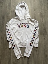 Vans White Leopard-Print Logo