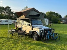 Camouflage green TufTrek expedition roof tent used 