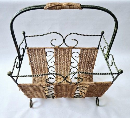 Vintage wrought iron - &, wicker
