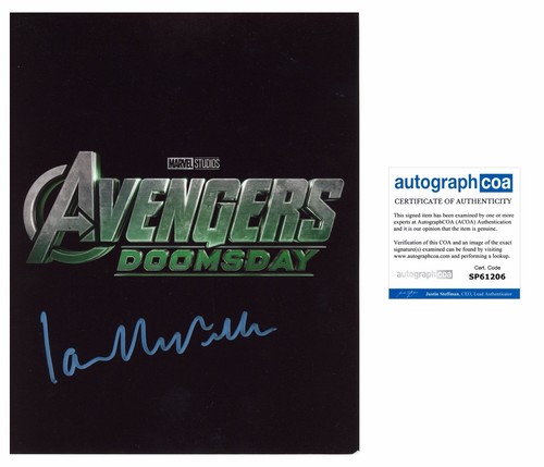Ian mckellen signed avengers - ian,