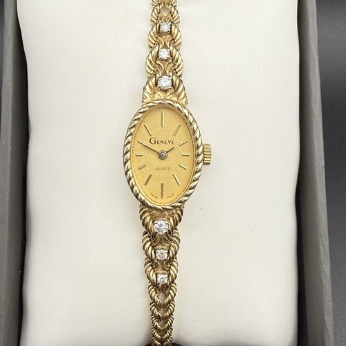 Geneve 14k yellow gold quartz - yellow,