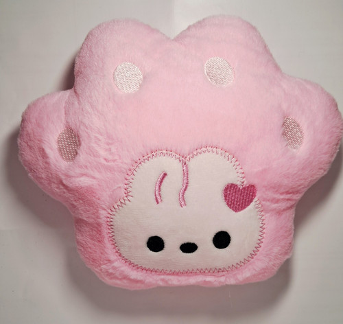 Pink white plush animal soft - pink/white,