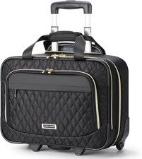 Ponhog Rolling Laptop Bag with Wheels for Womens Briefcase 17.3 Inch Laptop bag