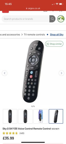 Sky 135 voice control tv - 135,
