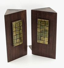 Mid-Century Pair Copper Enamel