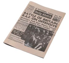 June 19th 1940 - The Battle of Britain World War II Newspaper Reproduction