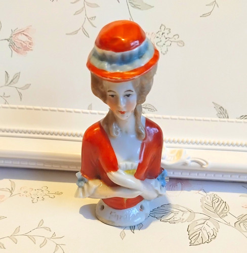 Antique porcelain half - porcelain, doll