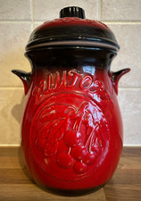 West German Rumtopf Pot Red
