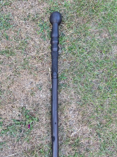 Antique wooden walking stick - antique,