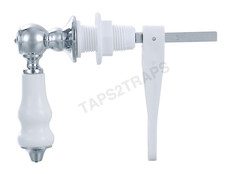 Victorain Style Ceramic Traditional Toilet Flush Cistern Lever Handle Set