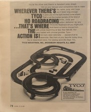 1968 Tyco HO Roadrace PRINT AD