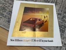 NEW HILLMAN AVENGER GT  BIG BROCHURE. 1970 circa
