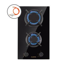 Gas Hob 30 cm 2 Burner Glass