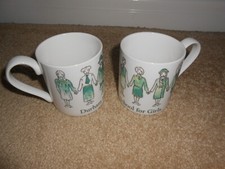 CHINA MUGS SET OF 2 DURHAM HIGH SCHOOL