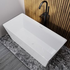Small Freestanding Double Ended Bath 1300 x 700mm - Tetra TET1300