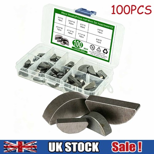 100pc woodruff key assortment - 100pc,