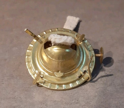 Oil lamp burner brass plate - oil,
