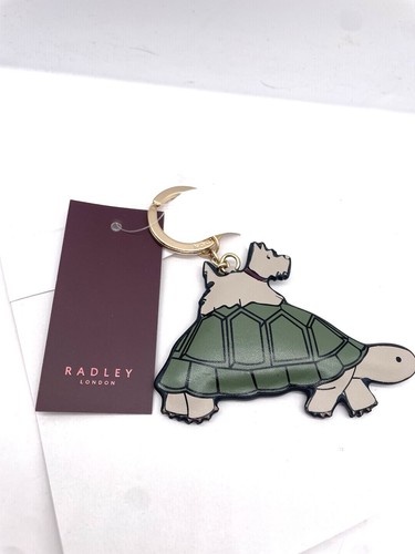 Radley leather keyring scottie - radley,