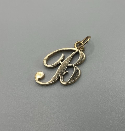 9ct gold initial - gold,