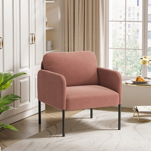 Velvet accent chair - , w/