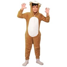 Kids Girls Boys Soft Fluffy Animal Lion A2Z Onesie One Piece Xmas Costume 2-13 Y