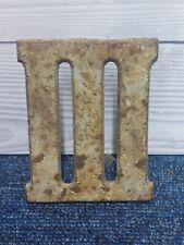 Salvaged Cast Iron Roman Numeral 3  Ideal Small Trivet Or Rustic House Number