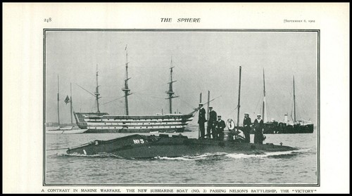 1902 naval new submarine boat - 1902,
