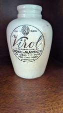 Antique stoneware jar virol - antique,