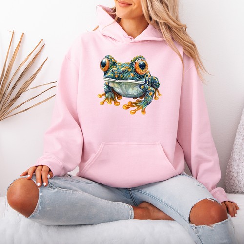 Colorful frog womens - frog, hoodie