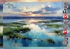 Sunset Seascape 5"x7" Print on