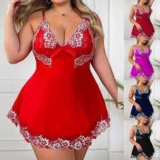 Plus Size Womens Sexy Lace