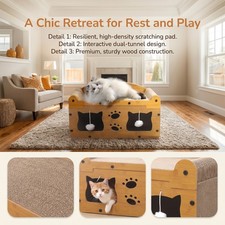Large cat house - house, scratcher