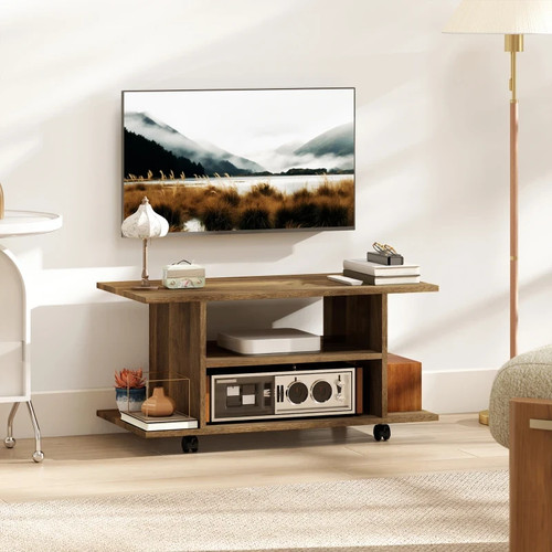Mobile stand with shelves - tv,