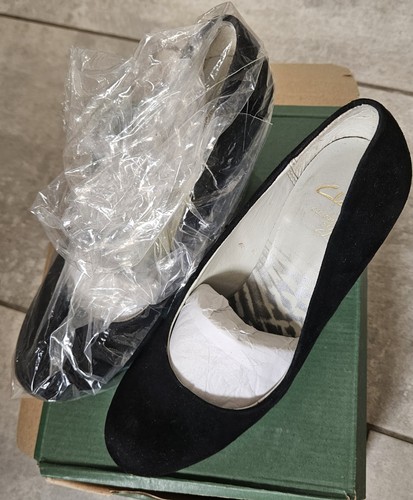 Clarks katalina black suede - 3d,