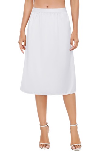 Women satin half slip lace - women's,