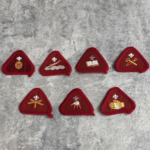 Scout badges old cub - 7x,