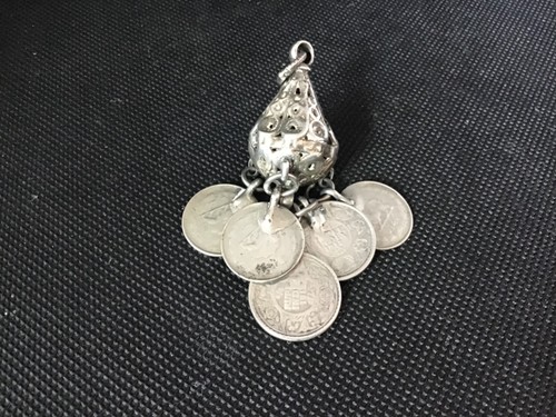Silver persian ottoman - persian,