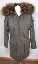 Whistles Hooded Coat XS Khaki Green