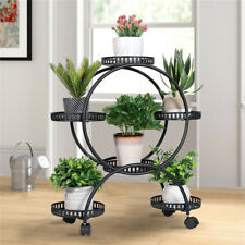 Tall Metal Flower 6 Pots Shelf