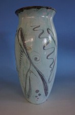 Vintage Floor Vase Pottery Mid