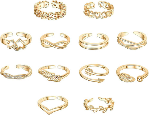 12pcs toe rings - for, women