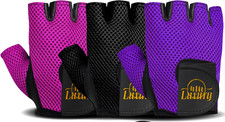 Ladies Gym Gloves Workout Weight Lifting Yoga Fitness Training Gloves S to L