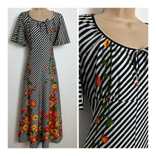 Vintage 70s Black White Orange