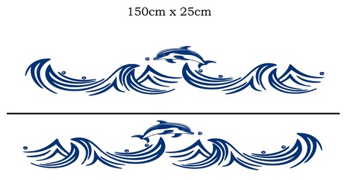 150cm leaping dolphin wave - 150cm,