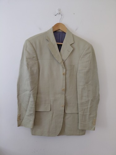Racing green linen suit - green,
